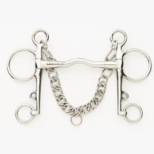 Centaur Stainless Steel Polo Pelham w/ 6" Cheeks Bit 5"