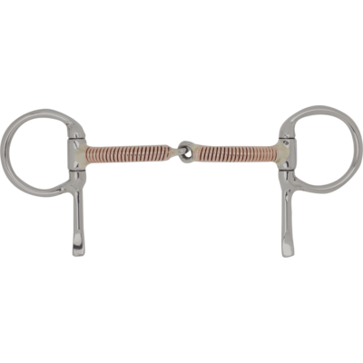 Half Cheek Copper Wire Wrapped Snaffle 4 3/4"