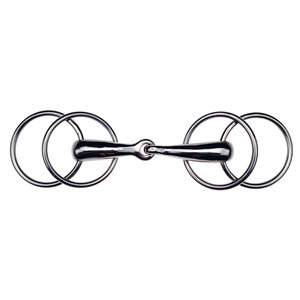 Korsteel 4-Ring Loose Ring Snaffle Bit - 5 1/2"