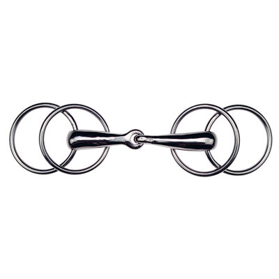 Korsteel 4-Ring Loose Ring Snaffle Bit - 5 1/2"