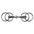 Korsteel 4-Ring Loose Ring Snaffle Bit - 5 1/2"