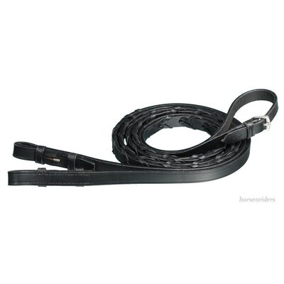 Kincade Rein 5/8" Laced Black 54"
