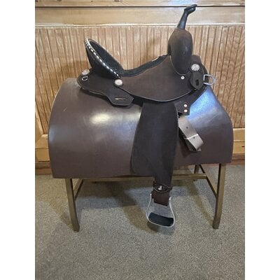 Double J Saddlery SFLW01C - Double J Feather Light Weight Saddle with SRS - 13.5"