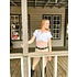 70 Degrees 70° Chevron Block Show Shirt + Convertible Polo- Fawn Pink