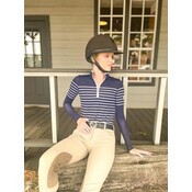 70 Degrees 70° French Stripe Performance Sun Shirt