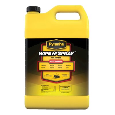 Pyranha - Wipe N' Spray Fly Spray - 1 Gal. Refill