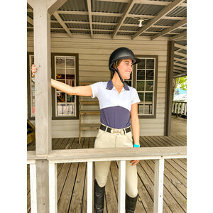 70 Degrees 70°  Chevron Block Show Shirt + Convertible Polo- Fawn Pink