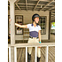 70 Degrees 70° Chevron Block Show Shirt + Convertible Polo- Fawn Pink