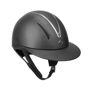 IRH Helmets F1 Wide Brim Helmet w/ Leather Finish