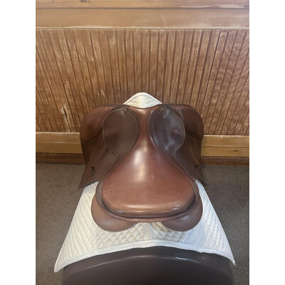 Used Bates Caprilli Jump Saddle 17" Adj.