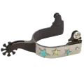 1208-LY-WZ Reinsman Ladies Turquoise Star Spur