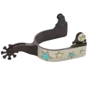 1208-LY-WZ Reinsman Ladies Turquoise Star Spur