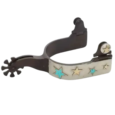 1208-LY-WZ Reinsman Ladies Turquoise Star Spur