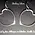 Ken's Handcrafted Jewelry Sterling Silver Earrings Large Heart