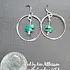 Ken's Handcrafted Jewelry Sterling Silver Earrings W/ Turquoise