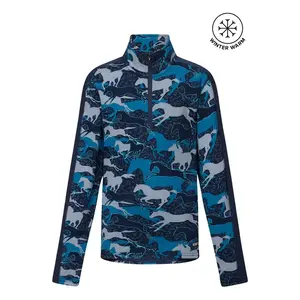 Kerrits Kerrits Kids Plush Printed Fleece Half Zip