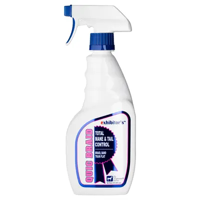 Exhibitor's Quic Braid Mane and Tail Control for Horses 16oz