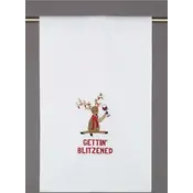 Peking Handicraft Peking Handicraft - Holiday Kitchen Towel - Gettin Blitzened