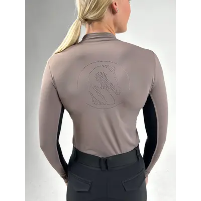 70 Degrees 70° Mock Neck with Equus Art