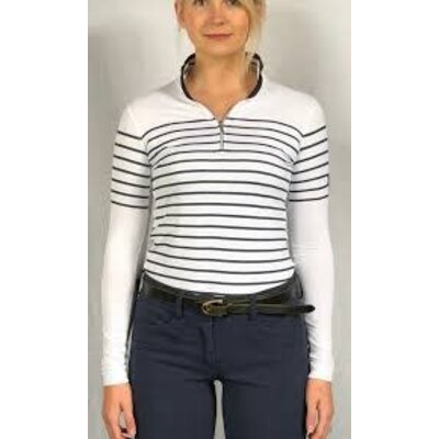 70 Degrees 70° French Stripe Performance Sun Shirt