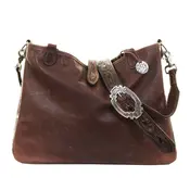 Double J CVT03 - Chocolate Tooled Tote
