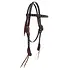Double J H1218 - Brown Rough Out Buck Stitched Headstall