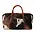 Huntley Equestrian Huntley Equestrian Cowhide Leather Travel Duffle Bag