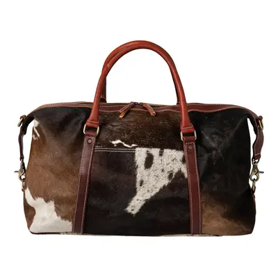 Huntley Equestrian Huntley Equestrian Cowhide Leather Travel Duffle Bag