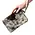 Huntley Equestrian Huntley Equestrian Cowhide Wristlet Handbag Small with Zipper