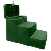 Horsemen’s Pride 3-Step Mounting Block w/ Storage - Hunter Green