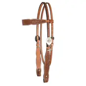 Circle Y Circle Y Dawson Shaped Brow Head Stall 5/8"
