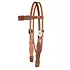Circle Y Circle Y Dawson Shaped Brow Head Stall 5/8"