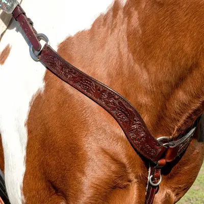 Circle Y Circle Y Great Oak Breast Collar 1 1/2"