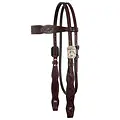 Circle Y Circle Y Great Oak Shaped Brow Head Stall 5/8"