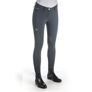 EGO 7 EGO7 - Women's Jumping CA Knee Patch Breech - Green Gray -