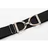 Hutson x Ellany Ellany Black - 1.5” Gold Stirrup Elastic Belt