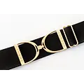 Hutson x Ellany Ellany Black - 2” Gold Snaffle Bit Elastic Belt