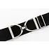 Hutson x Ellany Ellany Black - 2” Silver Stirrup Elastic Belt