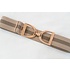 Hutson x Ellany Ellany Taupe Stripes - 1.5” Rose Gold Stirrup Elastic Belt