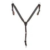 Double J Double J Brown Vintage Ric Rac Breast Collar