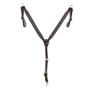 Double J Double J Brown Vintage Ric Rac Breast Collar