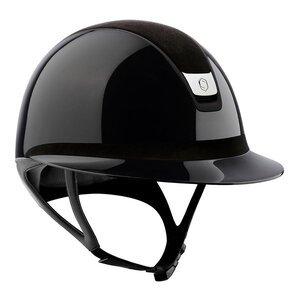 Samshield Samshield 2.0 Miss Shield Shadow Glossy Helmet - Alcantara Top & Frontal Band