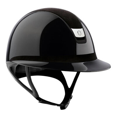 Samshield Samshield 2.0 Miss Shield Shadow Glossy Helmet - Alcantara Top & Frontal Band