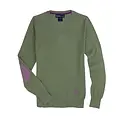 Essex Classics Moss Green V-Neck Sweater