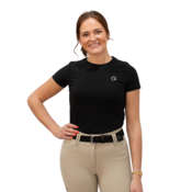 EGO 7 EGO7 Women's Ribbed Short Sleeve Top