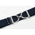 Hutson x Ellany Ellany Navy - 1.5" Silver Stirrup Elastic Belt