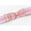 Hutson x Ellany Ellany Madelyn - 2" Rose Gold Stirrup Elastic Belt