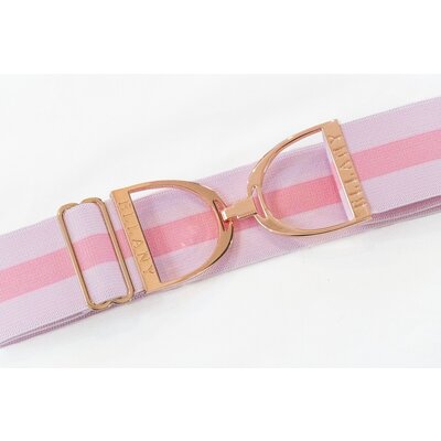 Hutson x Ellany Ellany Madelyn - 2" Rose Gold Stirrup Elastic Belt