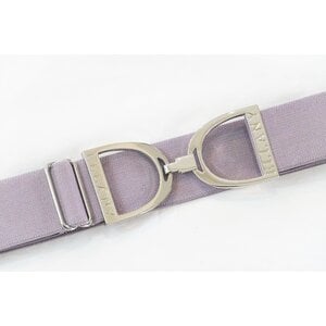 Hutson x Ellany Ellany Lavender - 1.5" Silver Stirrup Elastic Belt