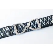 Hutson x Ellany Ellany Lantanas - 1.5” Silver Stirrup Elastic Belt